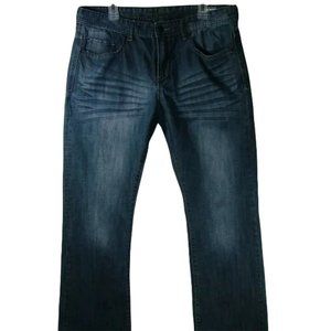 Buffalo David Bitton King Basic Slim Boot Jeans Medium Blue Wash Men's Size 36
